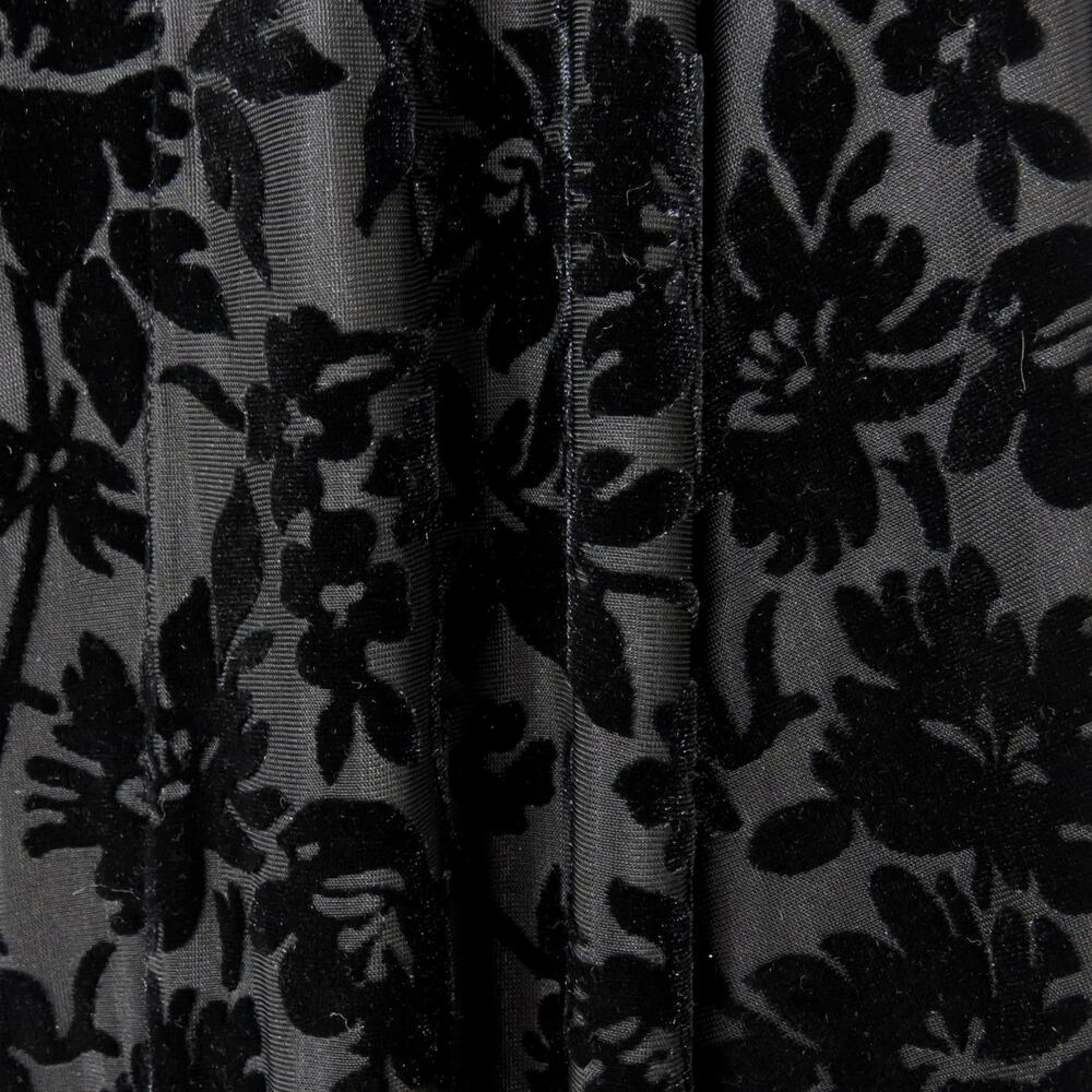 Express Black Velvet Floral Sheer Kimono Duster Long Size Small NWT - Picture 5 of 10